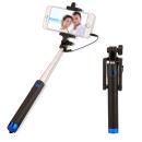 Selfie Stick Jack 3.5mm Blue (oem)
