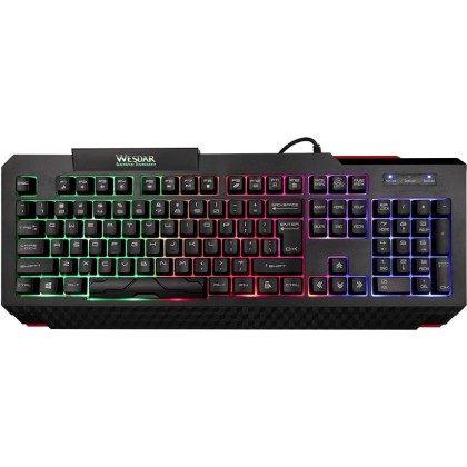 WESDAR MK4  Gaming keyboard - Colourful LED lights with Splash p