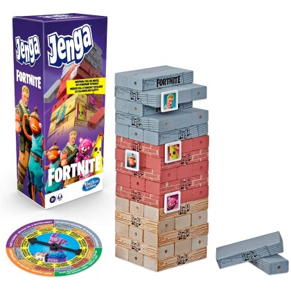 Hasbro Jenga Fortnite Edition Block Stacking Game (E9480)