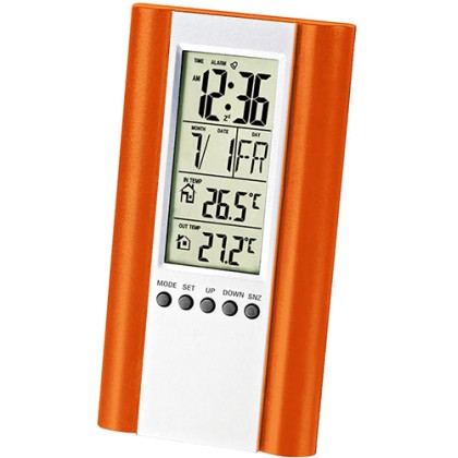 Platinet Digital Weather Station LCD Wired Sensor Orange - Ψηφια