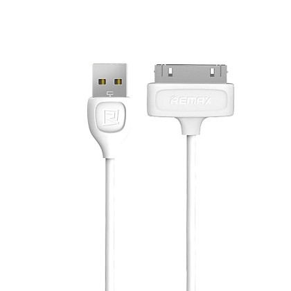 Remax Regular USB to 30-Pin Cable Λευκό 1m (RC-050m) Lesu