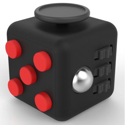 Παιχνίδι Στρες Ανακούφισης Adhd  Κύβος Μαύρο /Κόκκινο - Fidget T