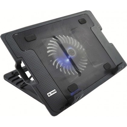Q-Tech NCQ-30 Notebook Cooler για laptop έως 15.6" Black Με