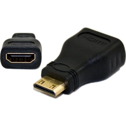 Powertech Adapter mini HDMI male - HDMI female 19pin (CAB-H025)