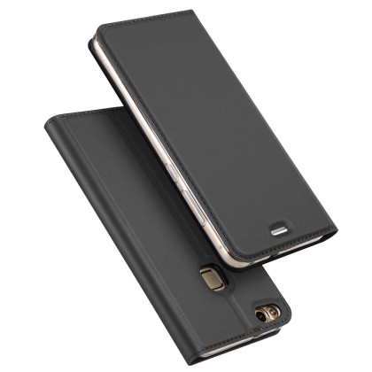 Huawei P10 Lite - Δερμάτινη Μαγνητική Αναδιπλούμενη Book Case με