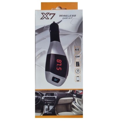 X7 Bluetooth Wireless Car Kit Mp3 Player Handsfree FM Transmitte