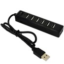 Lamtech USB 2.0 Hub 7 Θυρών Μαύρο LAM040501