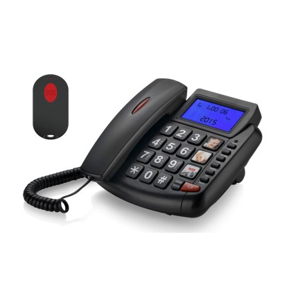 Επιτραπέζιο τηλέφωνο TM-S003 με SOS button, μεγάλα κουμπιά &