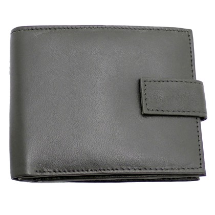 Μαύρο Δερμάτινο Αντρικό Πορτοφόλι RAS Men's Soft Genuine Leather