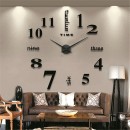 Μεγάλο Τρισδιάστατο 3D Ρολόι  Modern Large 3D Wall Clock Numbers