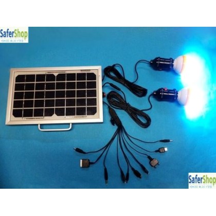 Hλιακό κιτ φωτισμού - solar energy kit - 5 Watt ολοκληρωμένο με 