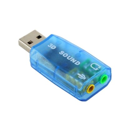 USB 2.0Mic Speaker 3D Soundkarte Audio Adapter 5.1 für Skyp