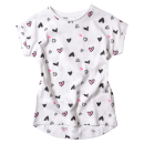 Παιδική μπλούζα Minoti για κορίτσια Little Hearts Άσπρο