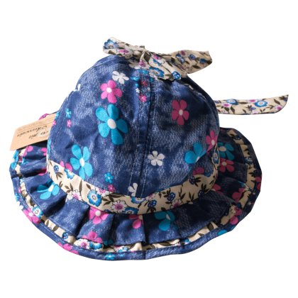 Βρεφικό καπέλο για κορίτσια Blue Margarets Μπλε