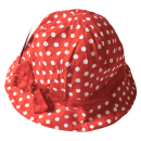 Παιδικό καπέλο για κορίτσια Κόκκινο Πουά