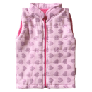 Βρεφικό αμάνικο μπουφάν για κορίτσια Heart Ροζ