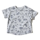Βρεφική μπλούζα Minoti για αγόρια funky γκρι