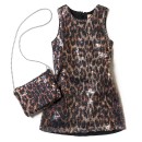 Παιδικό φόρεμα για κορίτσια Tiger καφέ σκούρο 2-5