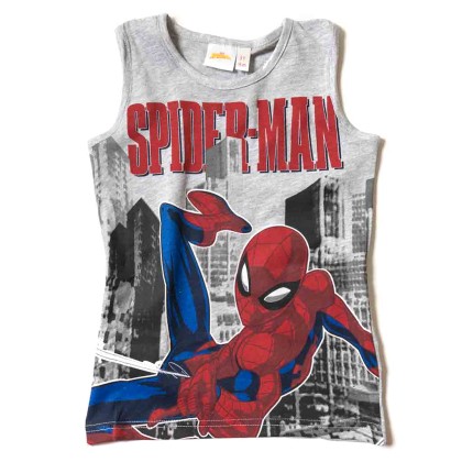 Παιδική μπλούζα αμάνικη για αγόρια Disney Spiderman γκρι