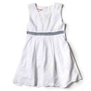 Παιδικό φόρεμα New College για κορίτσια Pop άσπρο
