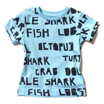Παιδική μπλούζα Minoti για αγόρια Octopus γαλάζιο