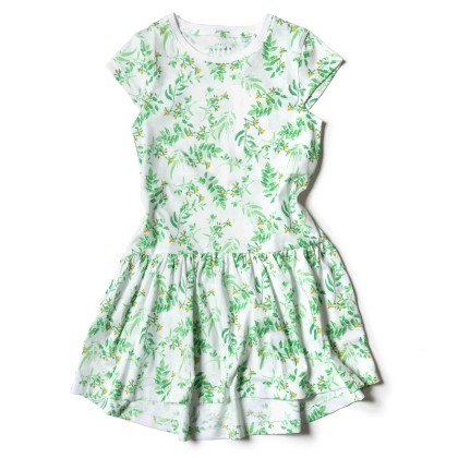Παιδικό φόρεμα Name It για κορίτσια Flower Power πράσινο