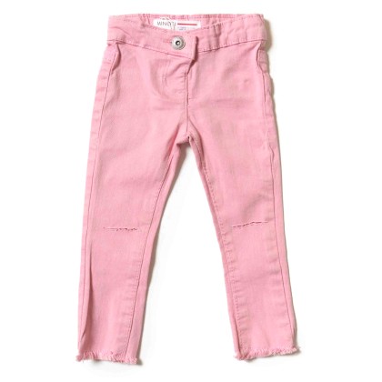 Παιδικό παντελόνι Minoti για κορίτσια Basic ροζ