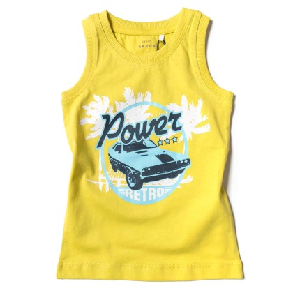 Παιδική μπλούζα Name it για αγόρια Power κίτρινο