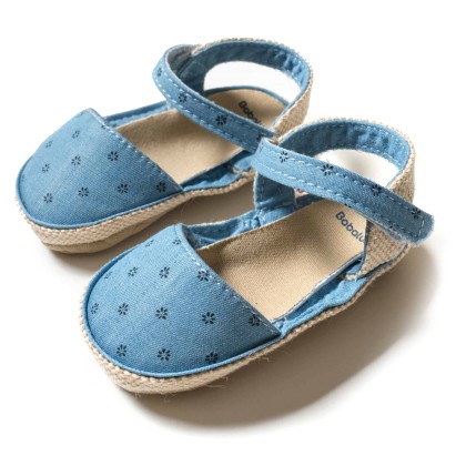 Βρεφικά παπούτσια για κορίτσια πέδιλα γαλάζια
