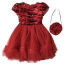 Παιδικό φόρεμα για κορίτσια Manabao κόκκινο