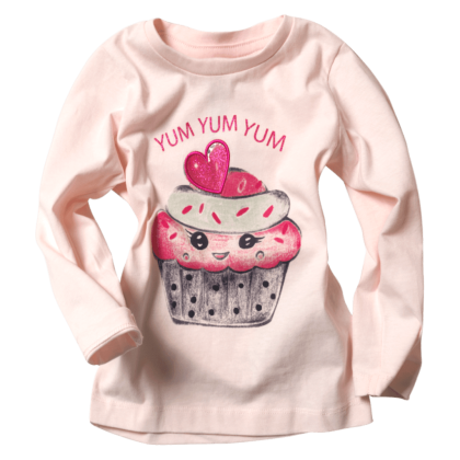 Παιδική μπλούζα Name it για κορίτσια Yum ροζ