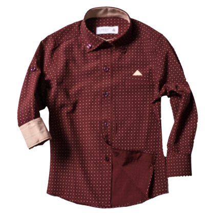Παιδικό πουκάμισο για αγόρια Tommy dark red
