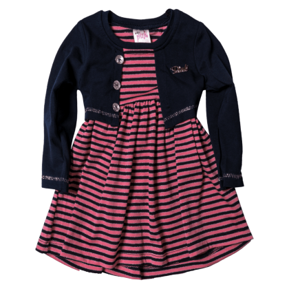 Παιδικό φόρεμα για κορίτσια Stripes μπλε ετών