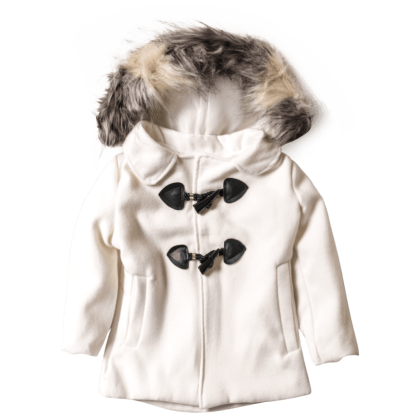 Παιδικό Παλτό για Κορίτσια Fashion Bomb άσπρο 1-5