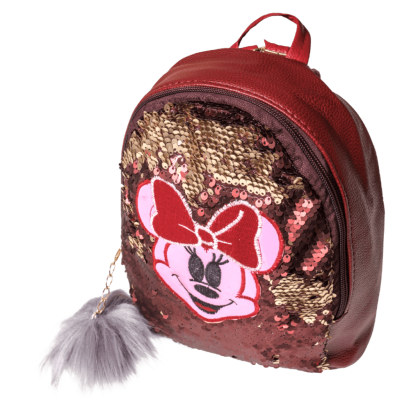 Παιδική τσάντα με παγιέτες για κορίτσια mini κόκκινο χρυσό