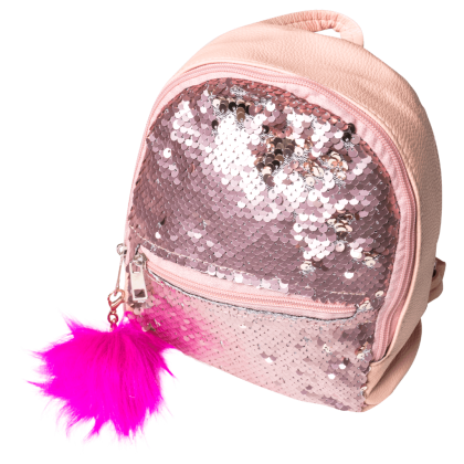 Παιδική τσάντα με παγιέτες για κορίτσια Fun ροζ φούξια