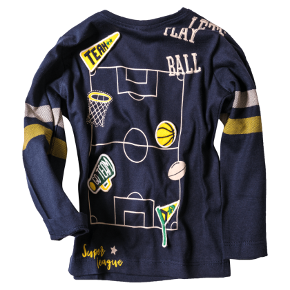 Παιδική μπλούζα Losan για αγόρια PlayBall μπλε