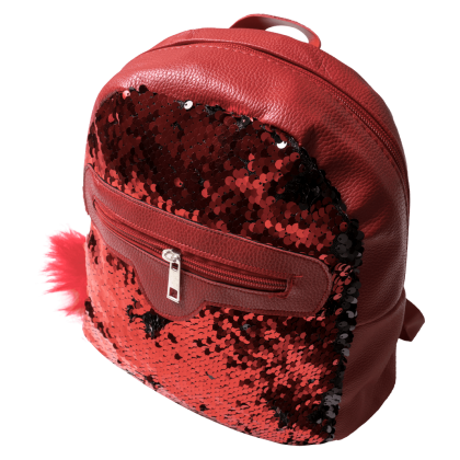 Παιδική τσάντα με παγιέτες για κορίτσια Central κόκκινο