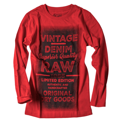 Παιδική μπλούζα Losan για αγόρια Raw κόκκινο