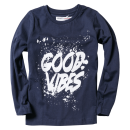 Παιδική μπλούζα Minoti για αγόρια Good Vibes μπλε