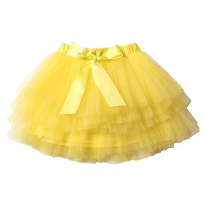 Παιδική φούστα tutu για κορίτσια Princess κίτρινο
