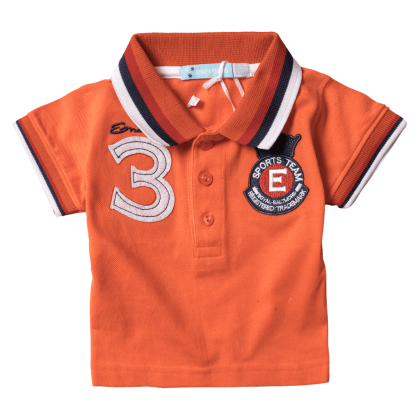 Παιδική μπλούζα Energiers για αγόρια polo πορτοκαλί