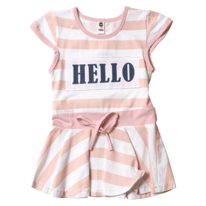 Παιδικό φόρεμα για κορίτσια Hello σομόν