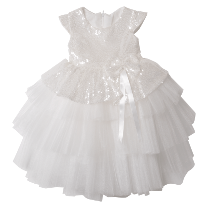 Παιδικό φόρεμα για κορίτσια Almada λευκό