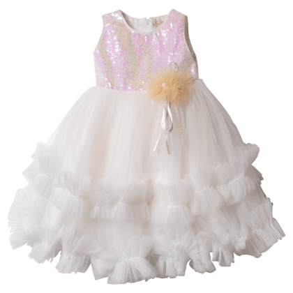 Παιδικό φόρεμα για κορίτσια Regua λευκό