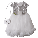 Παιδικό φόρεμα για κορίτσια Delgada άσπρο