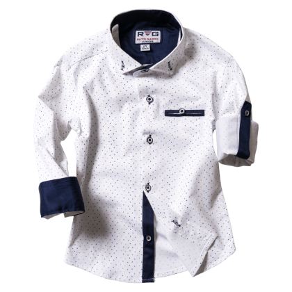 Παιδικό πουκάμισο για αγόρια Accord άσπρο 6-16