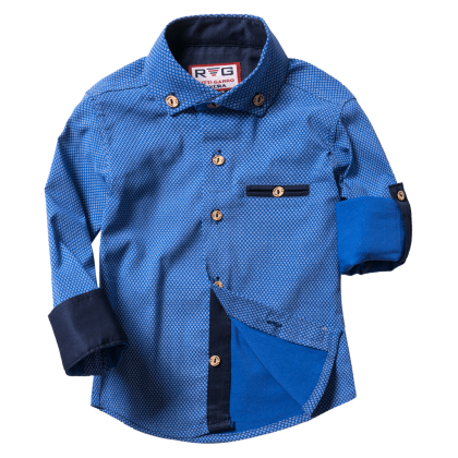 Παιδικό πουκάμισο για αγόρια Accord μπλε 5-8