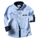 Παιδικό πουκάμισο για αγόρια Accord σιέλ 6-16