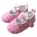 Βρεφικά παπούτσια για κορίτσια Flower love ροζ